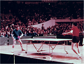 Chinese Table Tennis Delegation in USA (The Central Newsreel and Documentary Films Studio of The People's Republic of China, 1972) Courtesy of the Chinese Film Collection at Moving Image Resource Center, University of South Carolina.